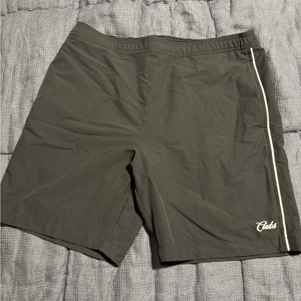 Men's Cuts Black Hybrid Swim Trunks